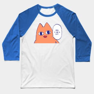 chiyo dad saying yes i am a cat / funny azumanga daioh meme Baseball T-Shirt